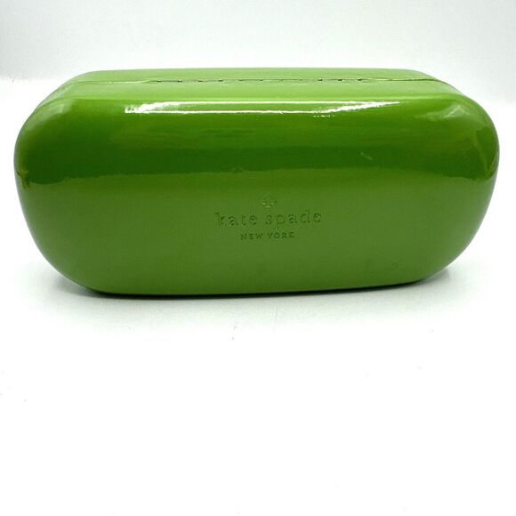 Kate Spade Authentic Hard Clamshell Eyeglasses Case - Green - Picture 1 of 10